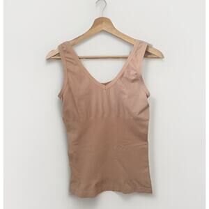 Dreamwear Love Your Curves Top Shaper Support Smoothing Nude Cami Tank XL